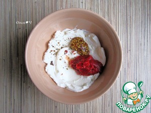 Томатно-сырный сэндвич с фасолью