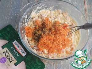 Тонкие картофельные вафли с ветчиной Тонкие картофельные вафли с ветчиной