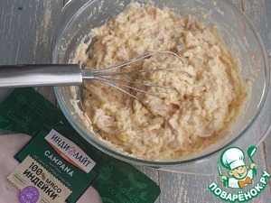 Тонкие картофельные вафли с ветчиной Тонкие картофельные вафли с ветчиной