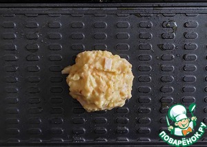 Тонкие картофельные вафли с ветчиной Тонкие картофельные вафли с ветчиной