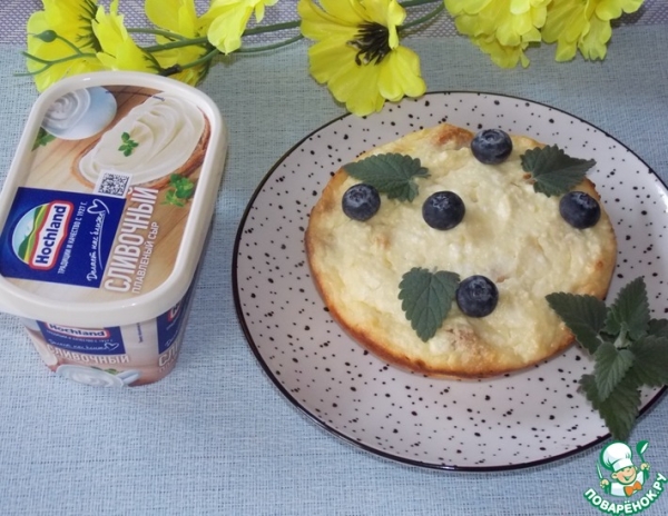 Творожная запеканка с печеньем Творожная запеканка с печеньем