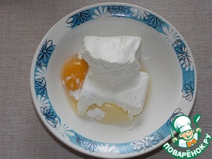 Творожная запеканка с печеньем Творожная запеканка с печеньем