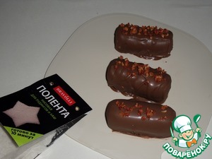 Творожный десерт с полентой и изюмом