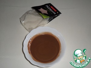 Творожный десерт с полентой и изюмом