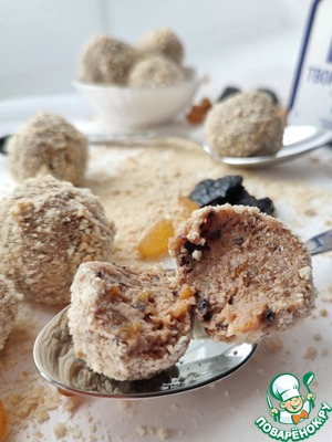 Творожный десерт с сухофруктами Творожный десерт с сухофруктами