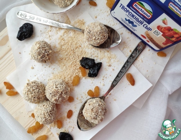 Творожный десерт с сухофруктами Творожный десерт с сухофруктами