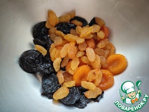 Творожный десерт с сухофруктами Творожный десерт с сухофруктами