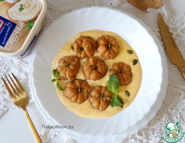 Тыквенные ньоки в сливочном соусе Тыквенные ньоки в сливочном соусе