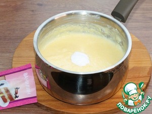 Ванильно-медовое суфле из поленты