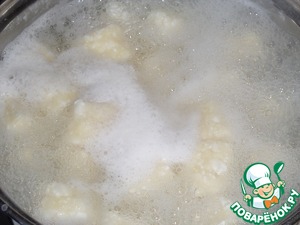 Вареники "Ленивые" с рисовой полентой Вареники "Ленивые" с рисовой полентой