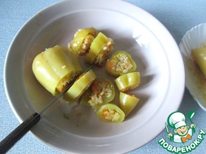 Винегрет из картофеля и фаршированного перца