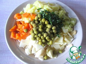 Винегрет из овощей и фруктов