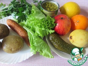 Винегрет из овощей и фруктов