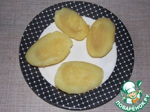 Вкусный фаршированный картофель с плавленым сыром