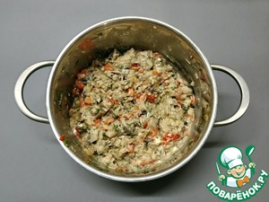 Закуска из баклажанов с грибами