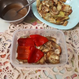 Закуска из перца и баклажан