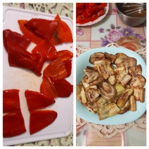 Закуска из перца и баклажан