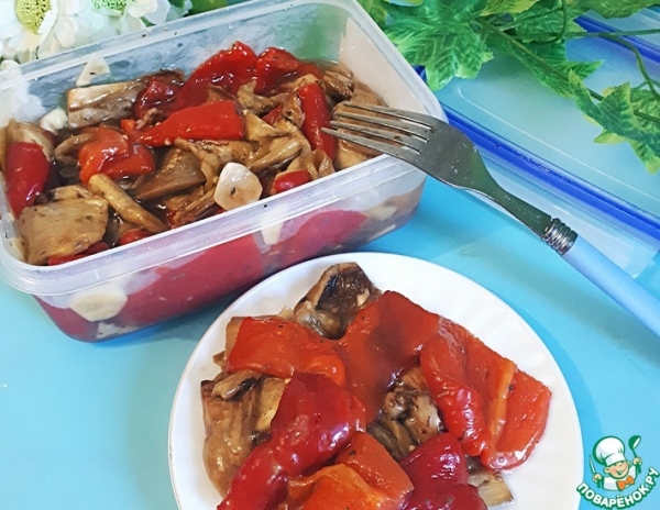 Закуска из перца и баклажан