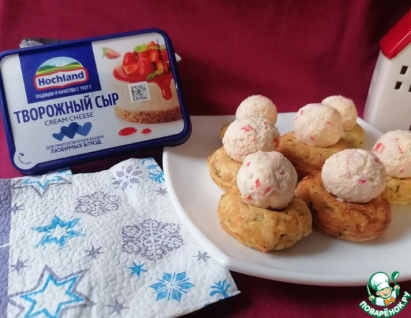 Закуска на картофельных пончиках Закуска на картофельных пончиках