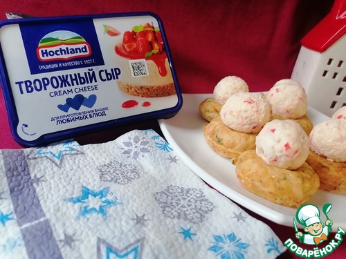 Закуска на картофельных пончиках Закуска на картофельных пончиках