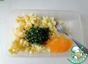 Закуска на картофельных пончиках Закуска на картофельных пончиках