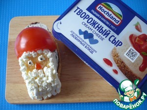 Закусочные бутерброды "Дед Мороз" Закусочные бутерброды "Дед Мороз"