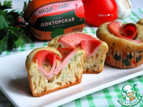 Закусочные кексы "Розовые лепестки" Закусочные кексы "Розовые лепестки"