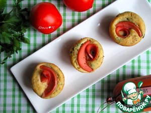 Закусочные кексы "Розовые лепестки" Закусочные кексы "Розовые лепестки"