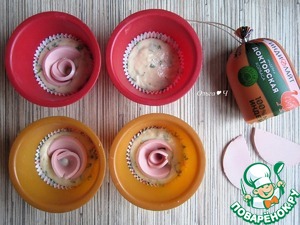 Закусочные кексы "Розовые лепестки" Закусочные кексы "Розовые лепестки"