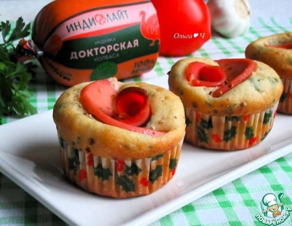 Закусочные кексы "Розовые лепестки" Закусочные кексы "Розовые лепестки"