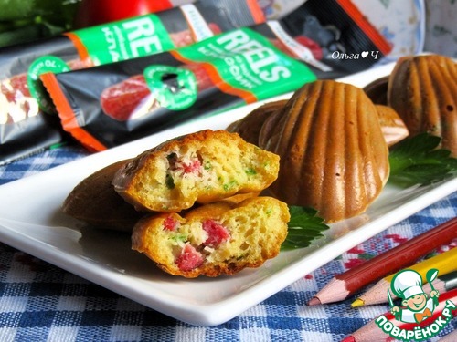 Закусочные Мадлен с копчеными колбасками