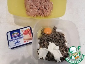 Заливной пирог с грибами