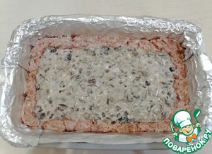 Заливной пирог с грибами