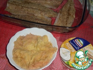 Запеченная скумбрия с овощами и сыром