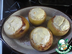 Запеченные яблоки с творожным сыром Запеченные яблоки с творожным сыром