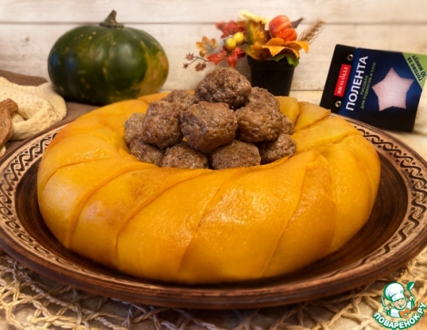 Запеканка из рисовой поленты с фаршем Запеканка из рисовой поленты с фаршем