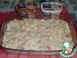 Запеканка с овощами и курицей Запеканка с овощами и курицей