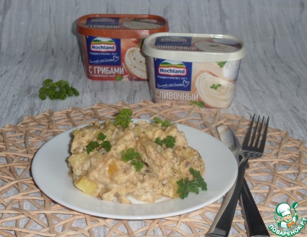 Запеканка с овощами и курицей Запеканка с овощами и курицей