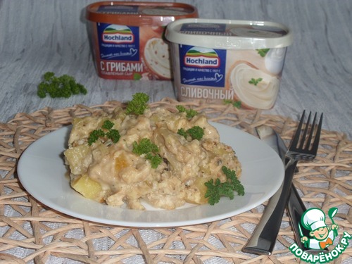Запеканка с овощами и курицей Запеканка с овощами и курицей