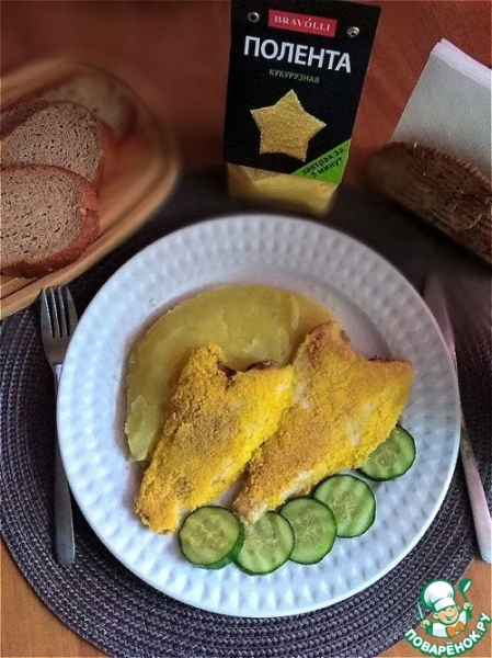 Жареная камбала в хрустящей панировке