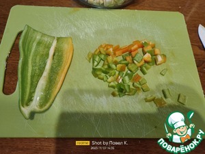 Жареная капуста с баклажанами и перцем Жареная капуста с баклажанами и перцем