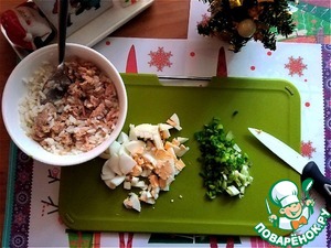 Пирог с начинкой из тунца