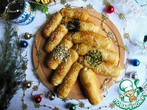 Разборный пирог-ёлочка "Тунец и капуста"