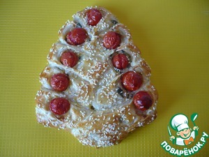 Рождественская елка из слоеного теста Рождественская елка из слоеного теста