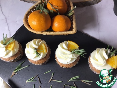 Капкейки «Розмарин и апельсин»