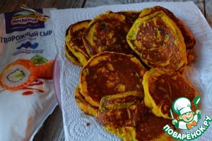 Тыквенно-шпинатные оладьи на творожном сыре Тыквенно-шпинатные оладьи на творожном сыре