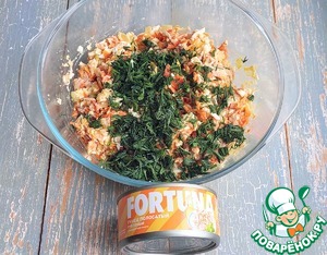 Пирог с тунцом и яйцом "Новогодний"