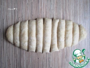 Разборный пирог-ёлочка "Тунец и капуста"