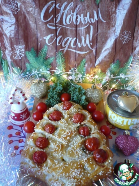 Рождественская елка из слоеного теста Рождественская елка из слоеного теста