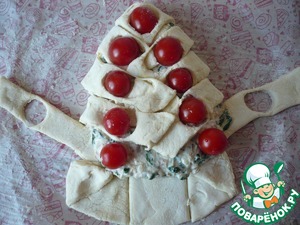 Рождественская елка из слоеного теста Рождественская елка из слоеного теста